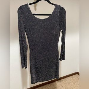 NEW Charlotte Russe rainbow sparkle midi dress